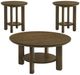 Coaster® Ottowa 3-Piece Brown Coffee Table Set-0