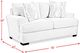 Elements International Fentasy Silver Loveseat-3