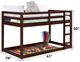 ACME Furniture Gaston Espresso Youth Twin Loft Bed-2