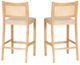 Powell® Beaux 2-Piece Natural Cane Barstool-5