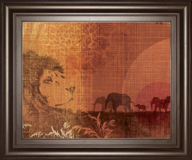 Classy Art Black/Orange Safari Sunset II by Venter, T. Wall Art-0