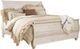 Signature Design by Ashley® Willowton 3-Piece Whitewash King Sleigh Bed Set-1