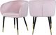 Meridian Furniture Louise Pink Velvet Dining Chair-1