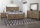 Artisan & Post by Vaughan-Bassett Cool Rustic Stone Gray Queen Panel X Bed-1