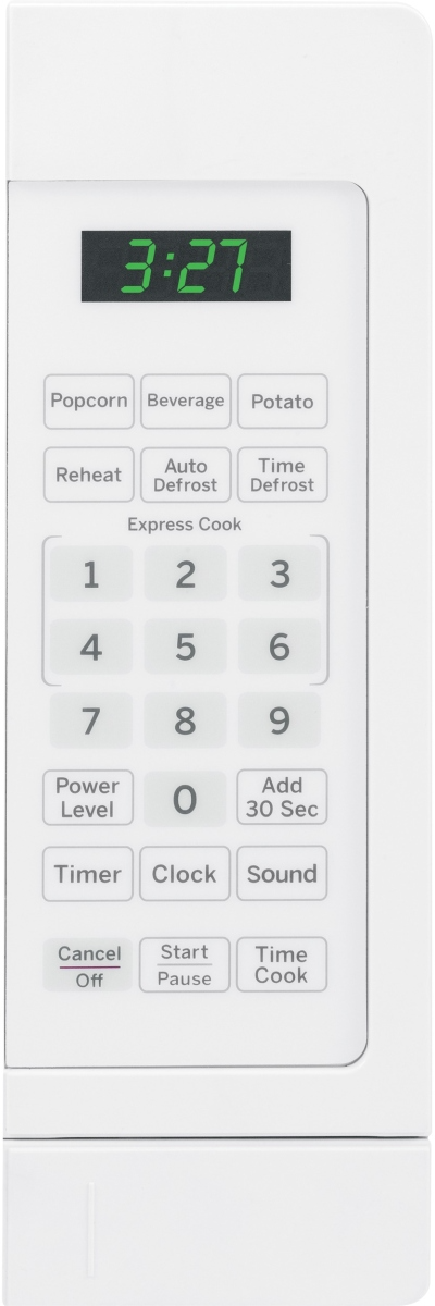 GE® 0.7 Cu. Ft. White Countertop Microwave | Grand Appliance and TV