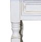 Million Dollar Rustic Cottage Off-White End Table with Brown Top -1