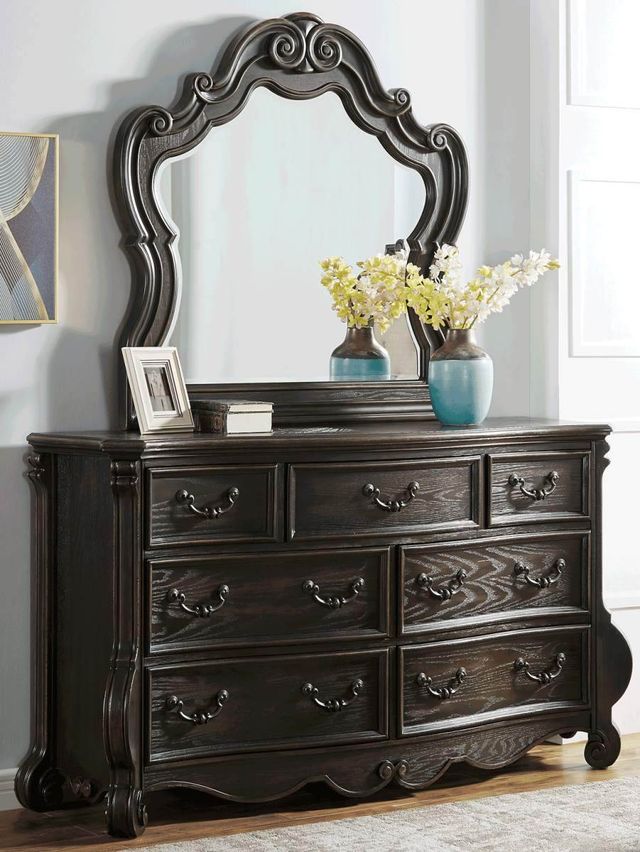 Steve Silver Co. Rhapsody 4-Piece Cream Queen Sleigh Bedroom Set-2