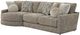 iAmerica Woodford 2pc Mushroom Cuddler Sectional-1