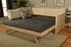 Kodiak Furniture Marisa Linen Charcoal/Weathered White Twin Daybed with Mattress and Pop Up -4
