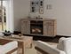 International Furniture Direct Natural Parota Brown 2-Drawer TV Stand-1