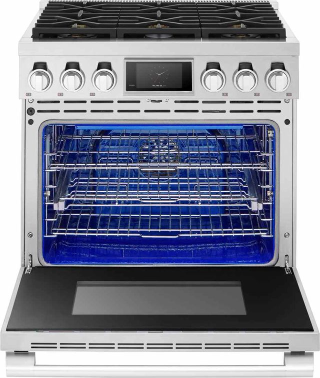SKS 36" Stainless Steel Smart Pro-Style Natural Gas Range with 6 Burners-1