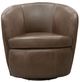 Parker House® Barolo 2-Piece Vintage Brown Swivel Club Chair Set-3