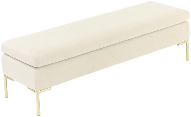 Michael Amini® Zennia Ivory Accent Bench-2