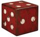Uttermost® Dice Burnt Red Accent Table-0