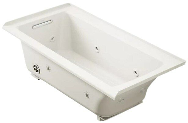 KOHLER® Archer® Biscuit 60" x 30" Alcove Whirlpool Bath - Left Drain-0
