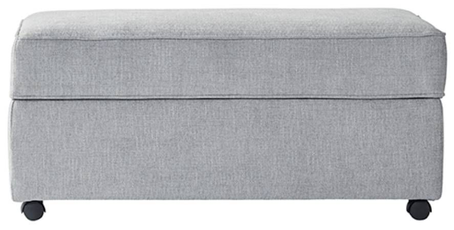 Hughes Furniture® 18500 Medusa Mist Storage Ottoman