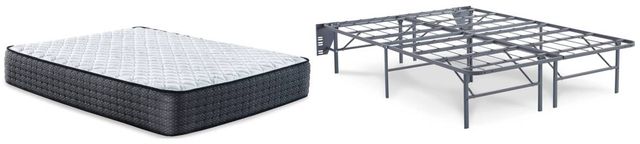 Sierra Sleep® by Ashley® Limited Edition 2-Piece Hybrid Firm and Better than a Boxspring Foundation Full Mattress Set-0
