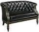 Century® Trading Company Beverly Black Settee-0
