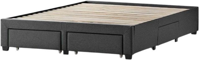 Malouf® Watson Charcoal California King Upholstered Storage Platform Bed-0