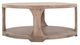 International Furniture Direct White Balam Ivory White Round Cocktail Table-1