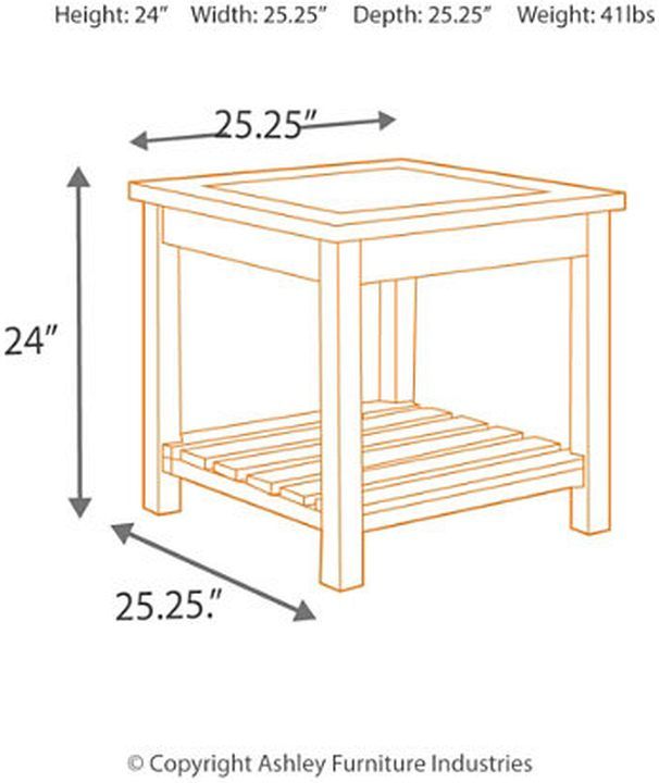 Signature Design by Ashley® Veldar Whitewash End Table-2