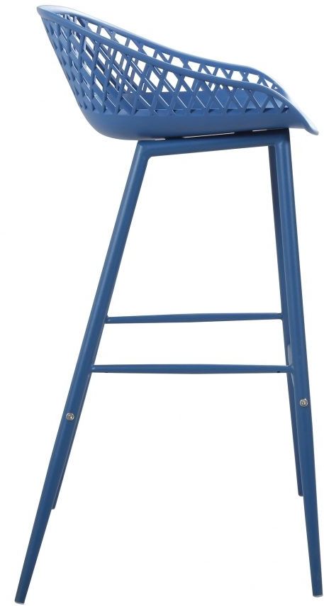 Moe's Home Collection Piazza Blue-m2 Outdoor Bar Stool-1