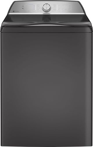 GE Profile™ 4.9 Cu. Ft. Diamond Gray Agitator Top Load Washer with Smarter Wash Technology and FlexDispense™