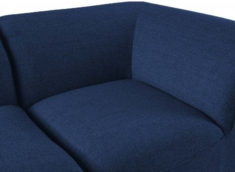 Meridian Furniture Miramar 5-Piece Navy Modular Sectional Sofa Set-2