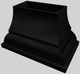 Vent-A-Hood® Designer Series 48" Black Island Range Hood-3