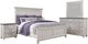 Liberty Furniture River Place 4-Piece Riverstone White/Tobacco King Bedroom Set with Nightstand-0