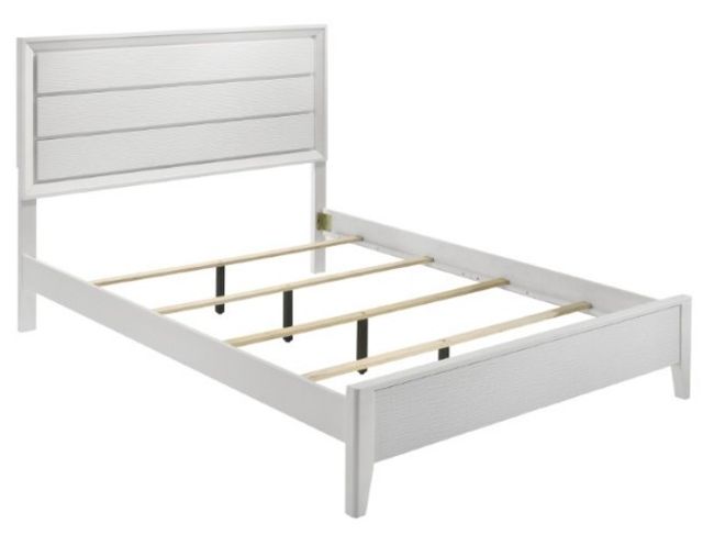 Furniture of America® Dortmund White California King Panel Bed-3
