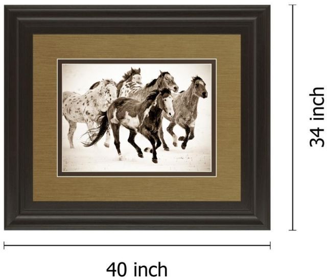 Classy Living Carol Walker Painted Horses Run Wall Art-2