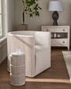Universal Explore Home™ Avaline Monique Tanner Linen/White Oak Swivel Chair-1