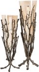 Crestview Collection Mailie 2-Piece Bronze Vase Set-0
