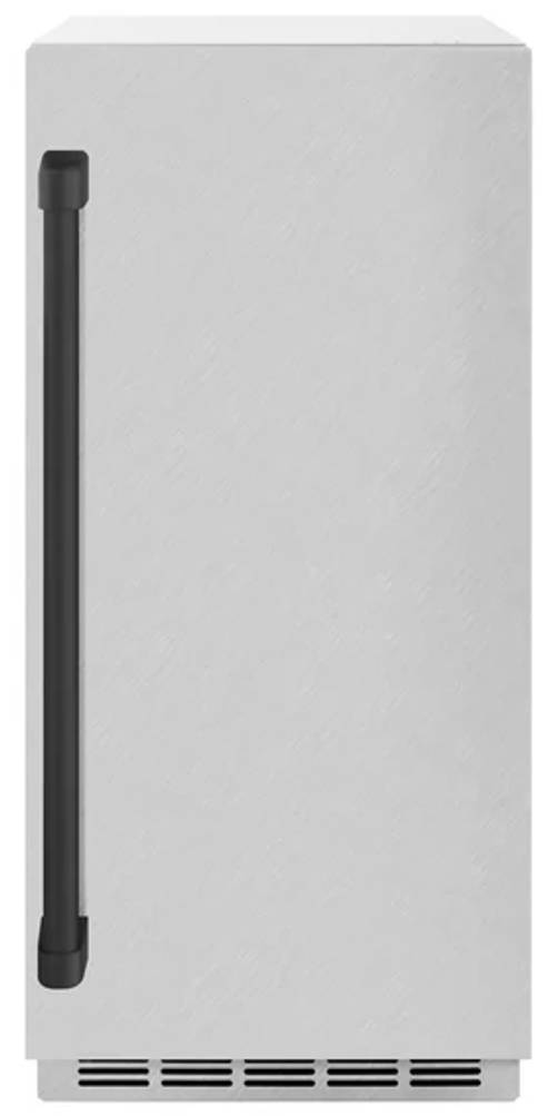 ZLINE Touchstone 15" 66 lb. Stainless Steel Gourmet Ice Maker with Drain Pump and Satin Stainless St