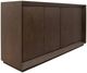 YHD Edwards Dark Brown Leather Cabinet-0
