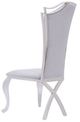 VIG Furniture Modrest Bonnie 2-Piece Gray Velvet Dining Chair Set-2