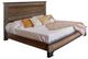 International Furniture Direct Antique Gray Brown Eastern King Panel Bed-0