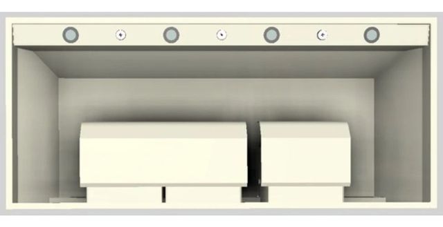 Vent-A-Hood® Designer Series 54" Biscuit Wall Mounted Range Hood-3