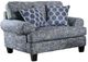 Furniture of America® Pierpont Blue Chair-0