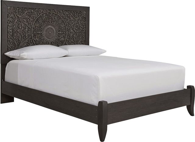 Signature Design by Ashley® Paxberry 2-Piece Black Queen Panel Bed Set-1