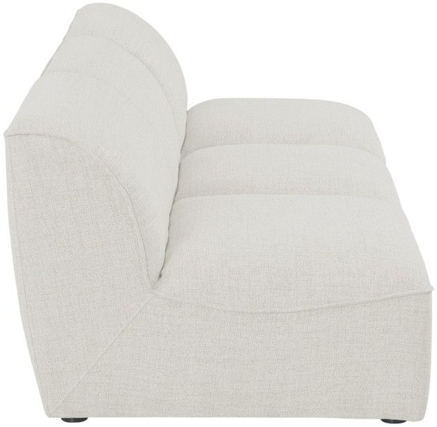 Meridian Furniture Miramar 3-Piece Cream 99" Upholstered Modular Armless Sofa-3