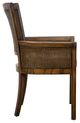 Furniture Classics Langley Dark Brown/Light Tan Dining Arm Chair-2