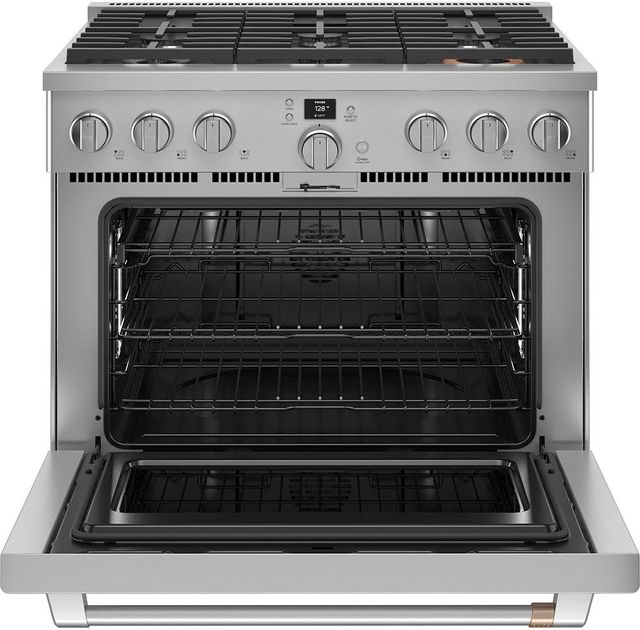 Café™ 36" Stainless Steel Pro Style Dual Fuel Range-1