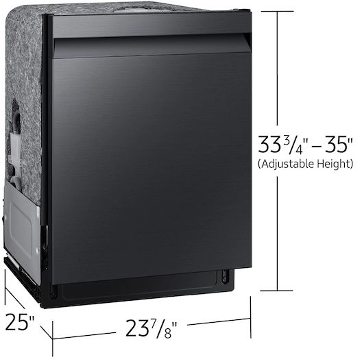Samsung 24" Fingerprint Resistant Matte Black Steel Top Control Built In Dishwasher-2