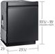 Samsung 24" Fingerprint Resistant Matte Black Steel Top Control Built In Dishwasher-2