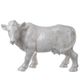 A & B Home Hector White Cow Statuette-0