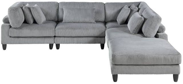 Homelegance® Robstown 5-Piece Gray Modular Sectional with Ottoman-2