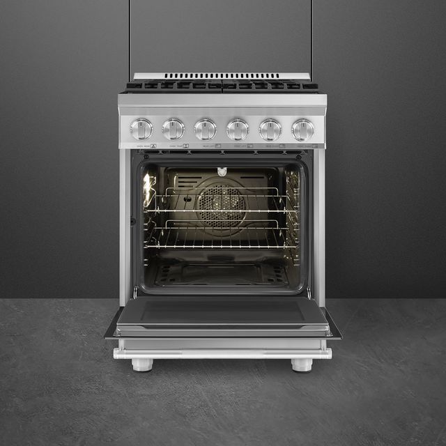 Smeg Professional 24" Stainless Steel Pro Style Gas Range-1