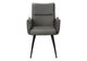 Monarch Specialties Inc. 2-Piece Grey 36" Faux Leather Dining Chair Set with Black Metal Legs-2
